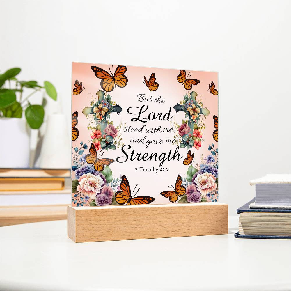 Religious Strength Acrylic Plaque