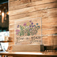 Floral Bible Verse Acrylic Plaque