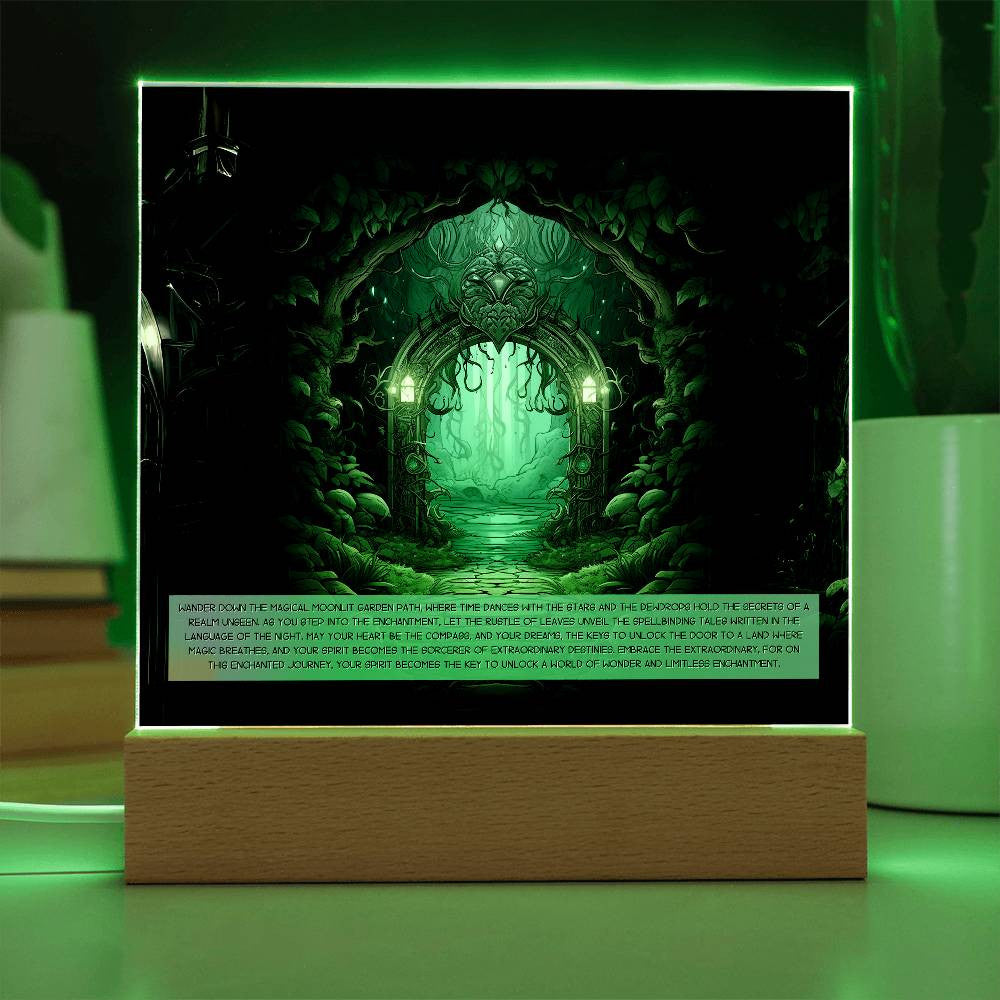 Mythical Path Plaque and LED Light