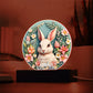 Personalized 3D Look Baby First Easter Night Light Plug In