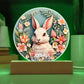 Personalized 3D Look Baby First Easter Night Light Plug In