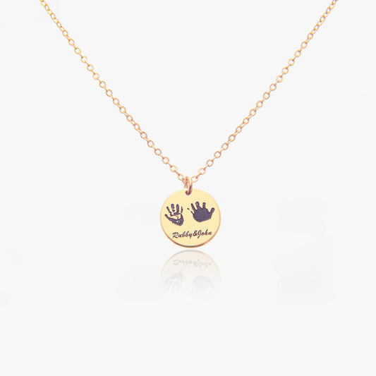 Handprint Necklace and Name