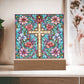 Stained Glass Cross Plaque