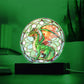 Dragon Stained Glass Acrylic Plaque and Nightlight