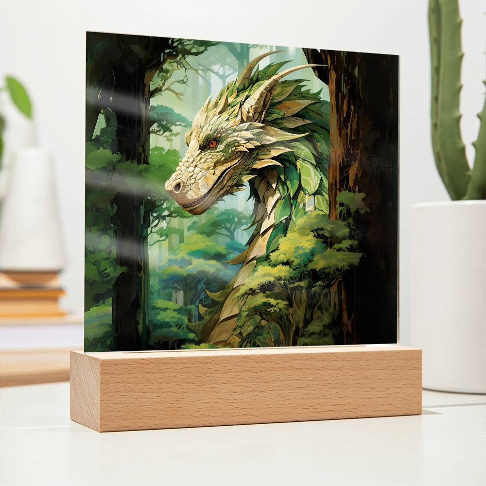 Dragon Plaque and LED Light