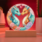 Personalized Loving Dragons Plaque