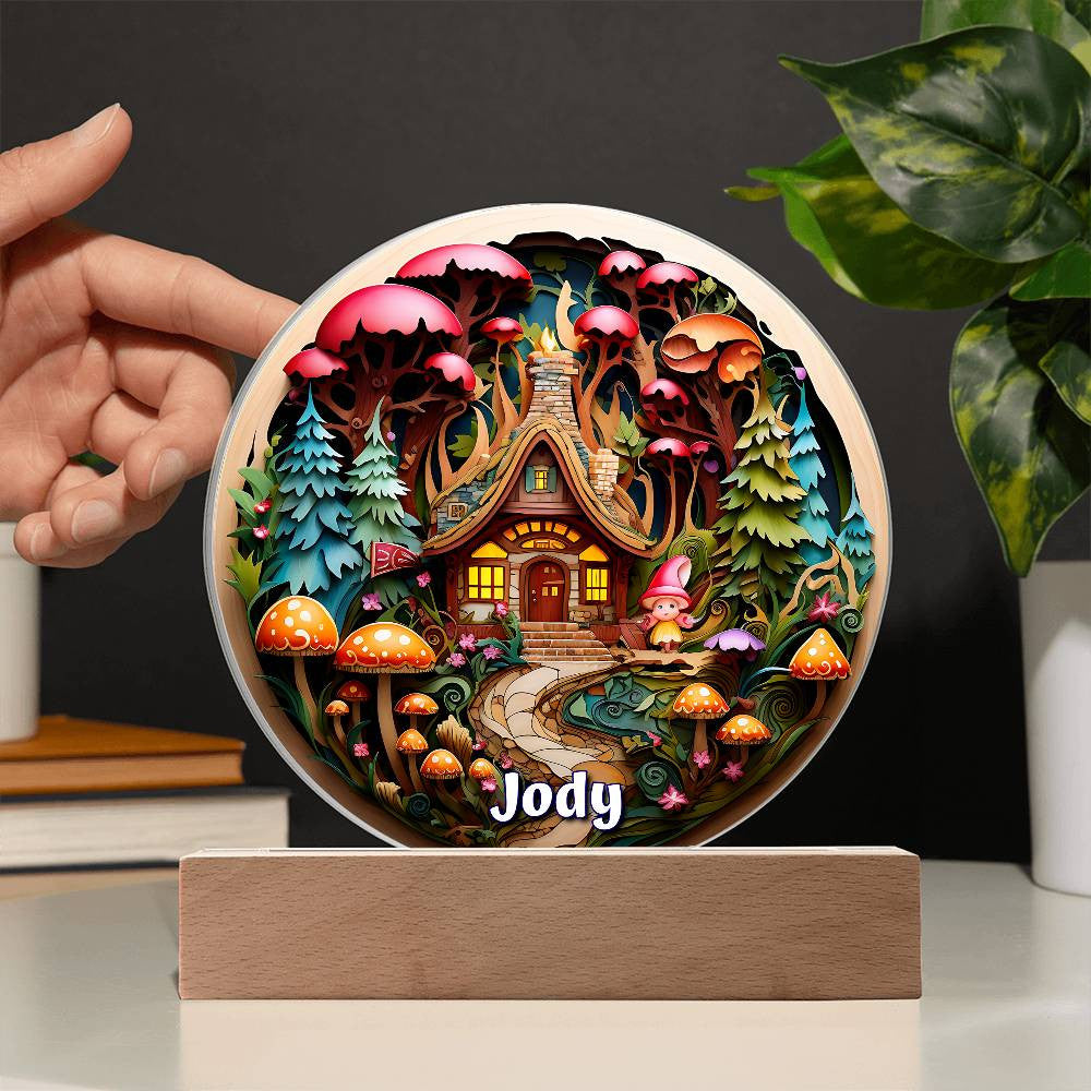 3D Girl Gnome Plaque and Ornament