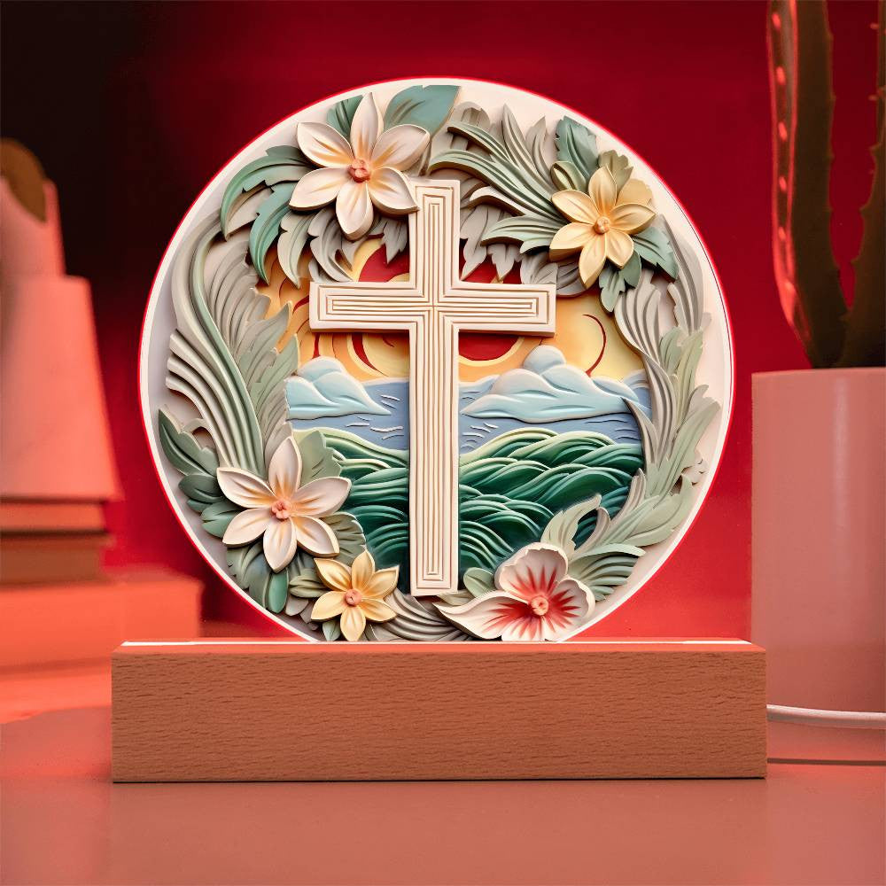 Orthodox Cross Acrylic Plaque