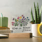 Floral Bible Verse Acrylic Plaque