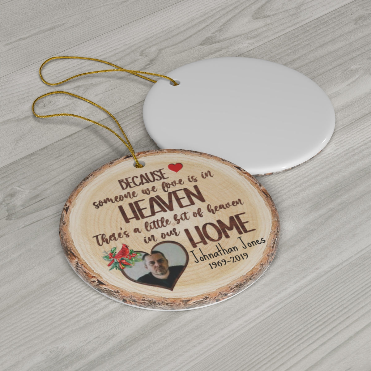 Personalized Memorial Christmas Ornament - Remembrance Gift