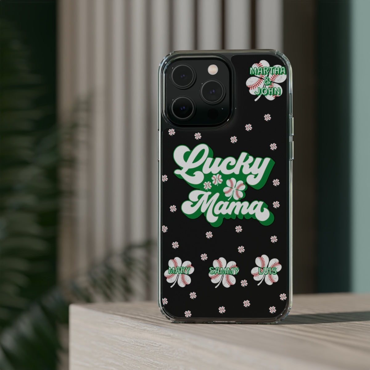 Lucky Mama Personalized Phone Case - Samsung Galaxy 21 - s22 Ultra iPhone 11 - 14 Pro