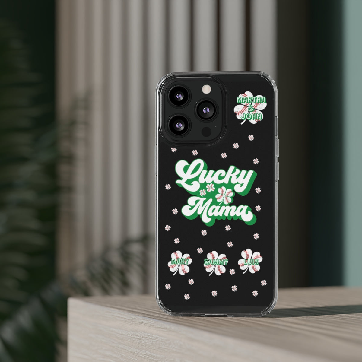 Lucky Mama Personalized Phone Case - Samsung Galaxy 21 - s22 Ultra iPhone 11 - 14 Pro