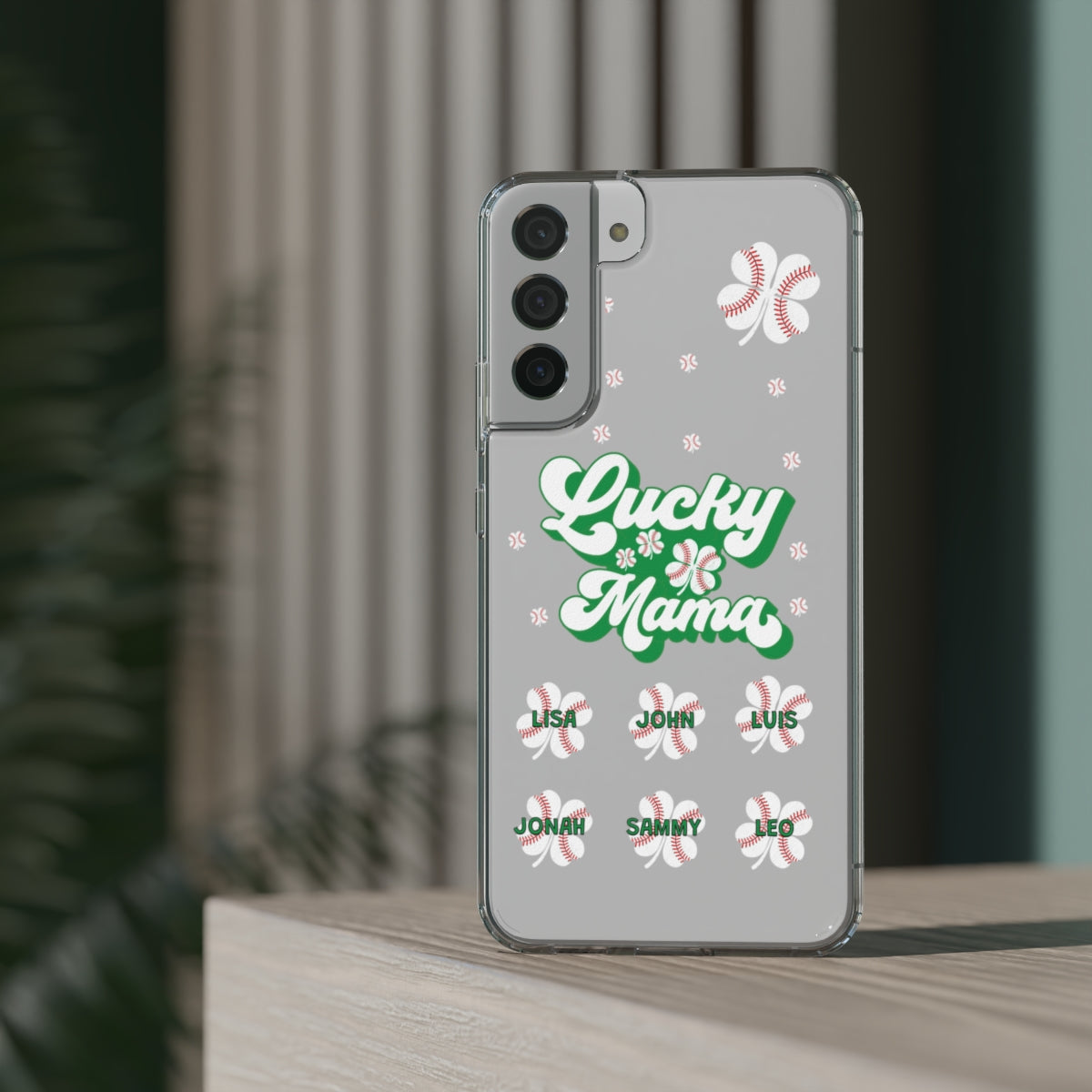 Custom Saint Patricks Day Baseball Mom Gift - Samsung Galaxy 21 - s22 Ultra iPhone 11 - 14 Pro