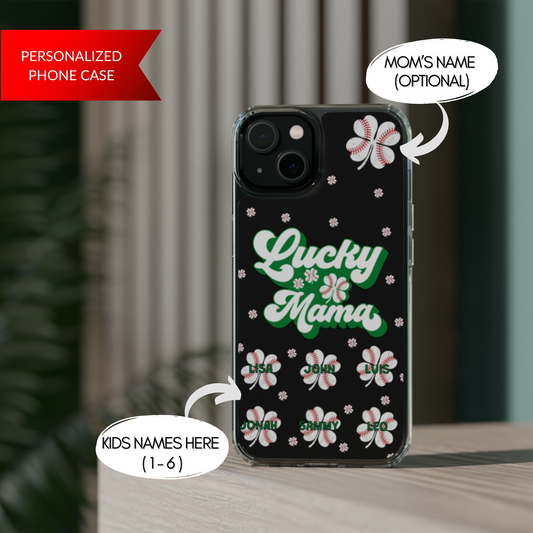 Personalized Irish Baseball Mom Cell Phone Case - Samsung Galaxy 21 - s22 Ultra iPhone 11 - 14 Pro