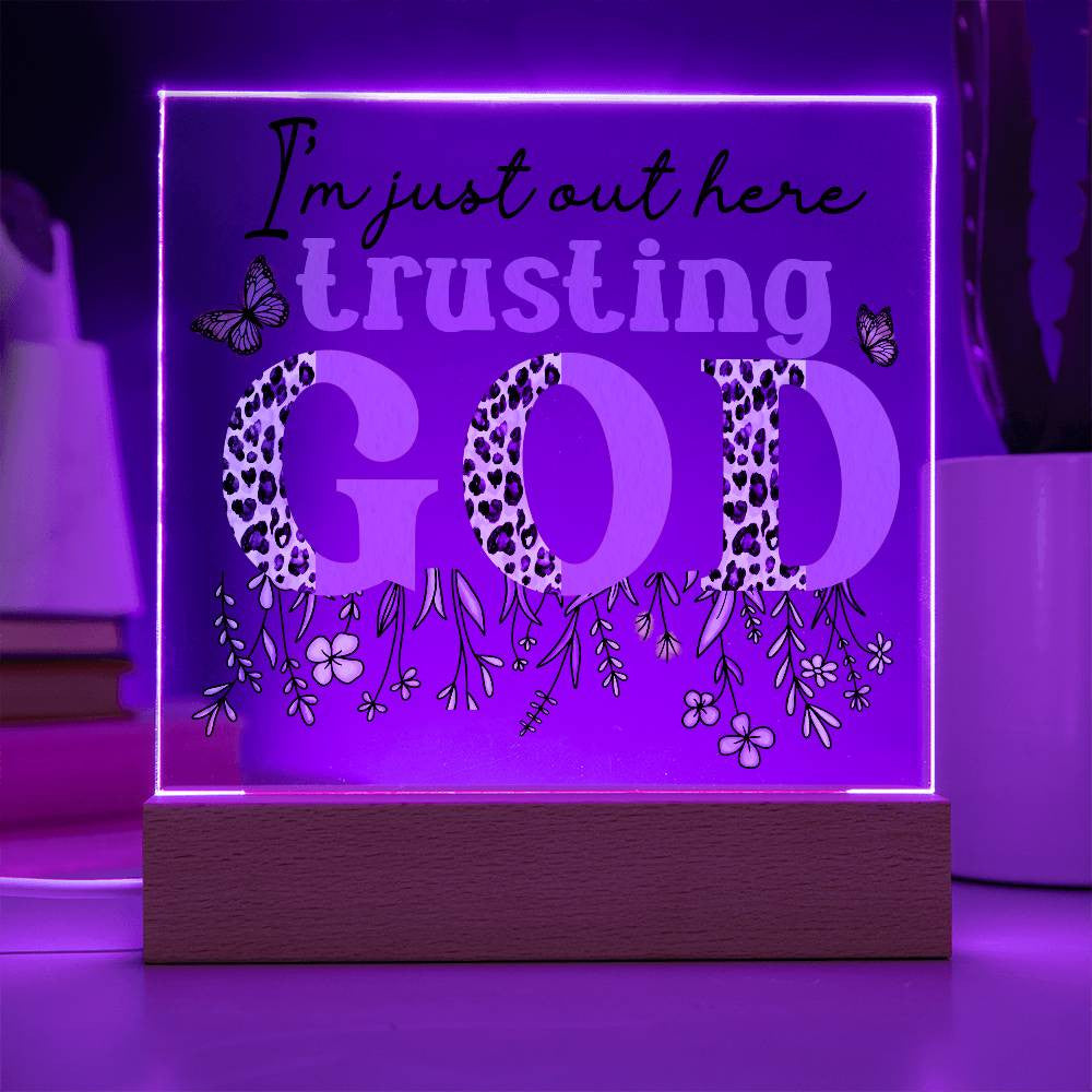 Floral Faith Acrylic Plaque