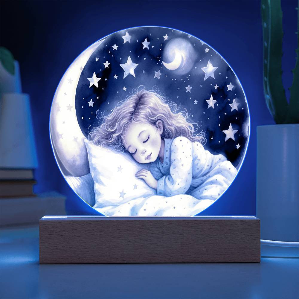 Personalized Stars and Moon Night Light