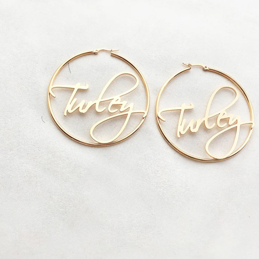 Custom Hoop Earrings