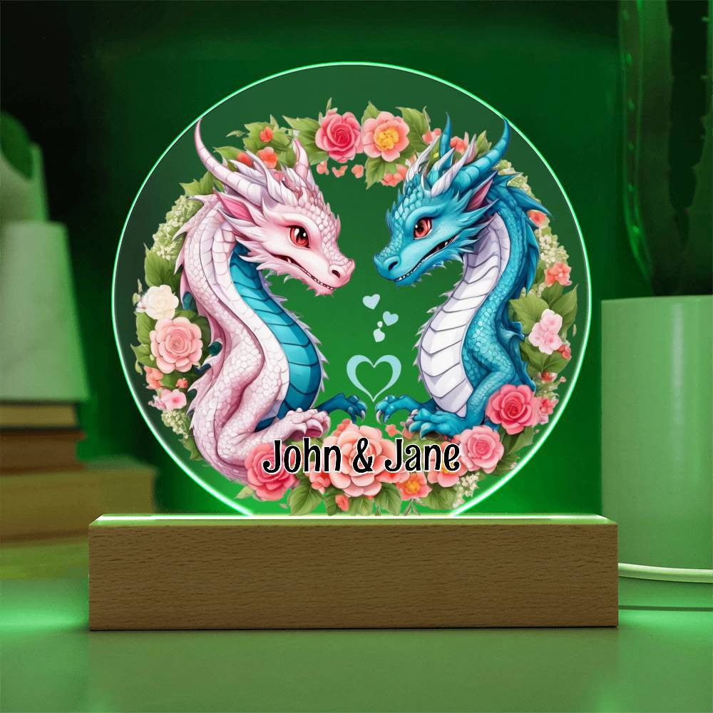 She Dragon He Dragon Plaque