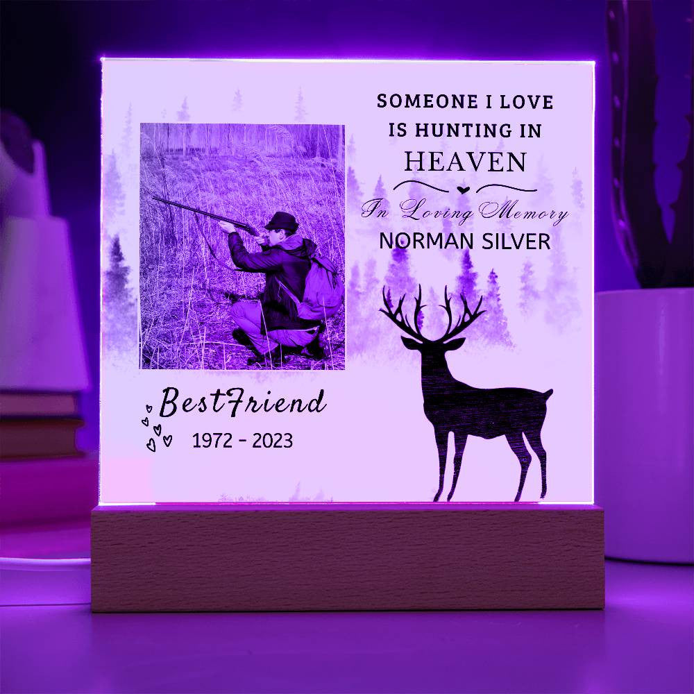 Hunting In Heaven LED Plaque
