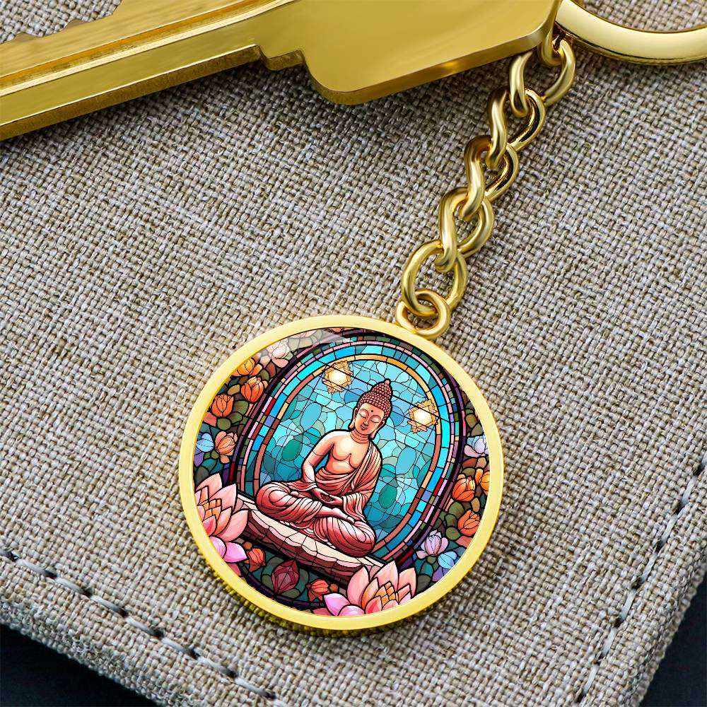 Personalized Buddha Pendant Keychain