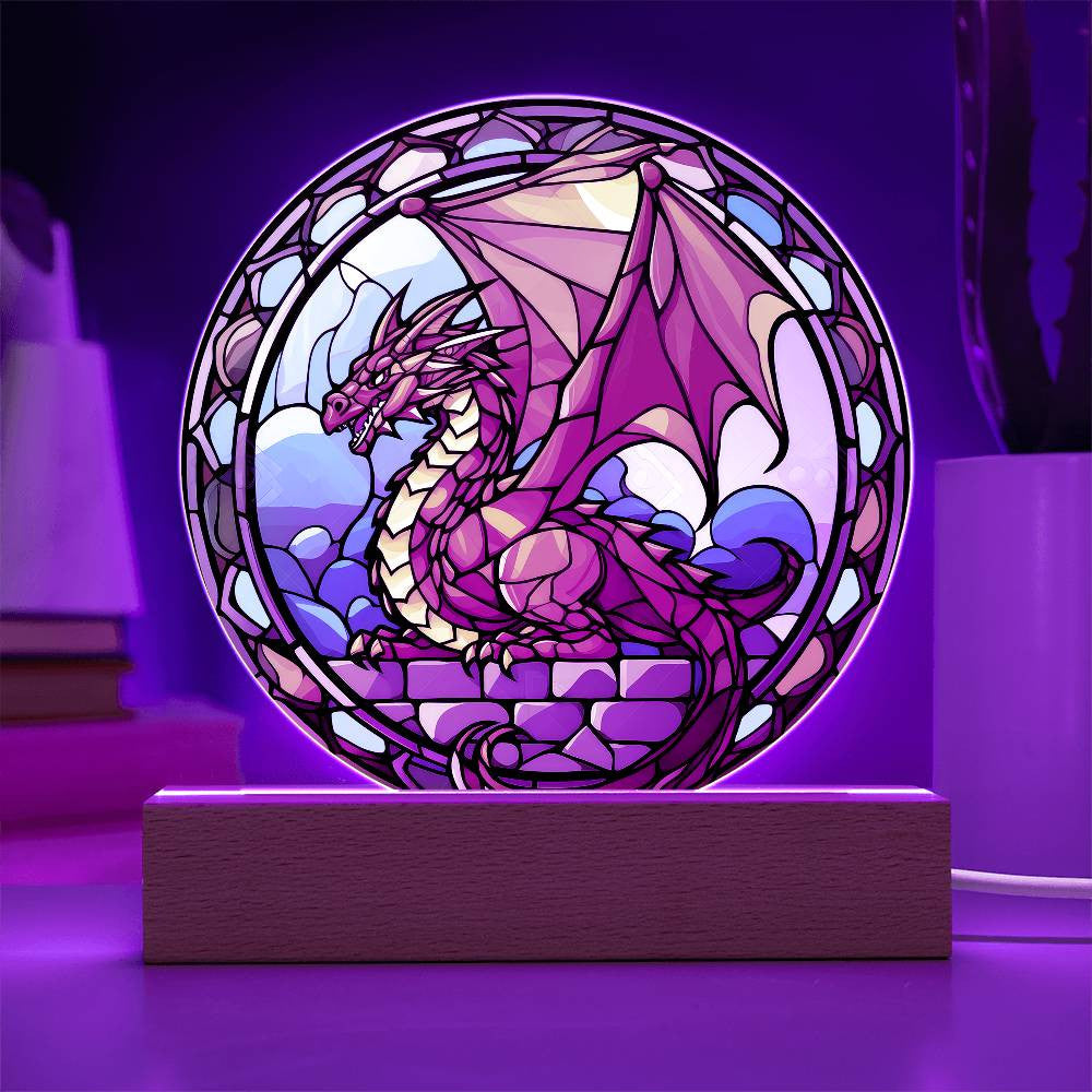 Personalized Dragon Plaque and Night Light