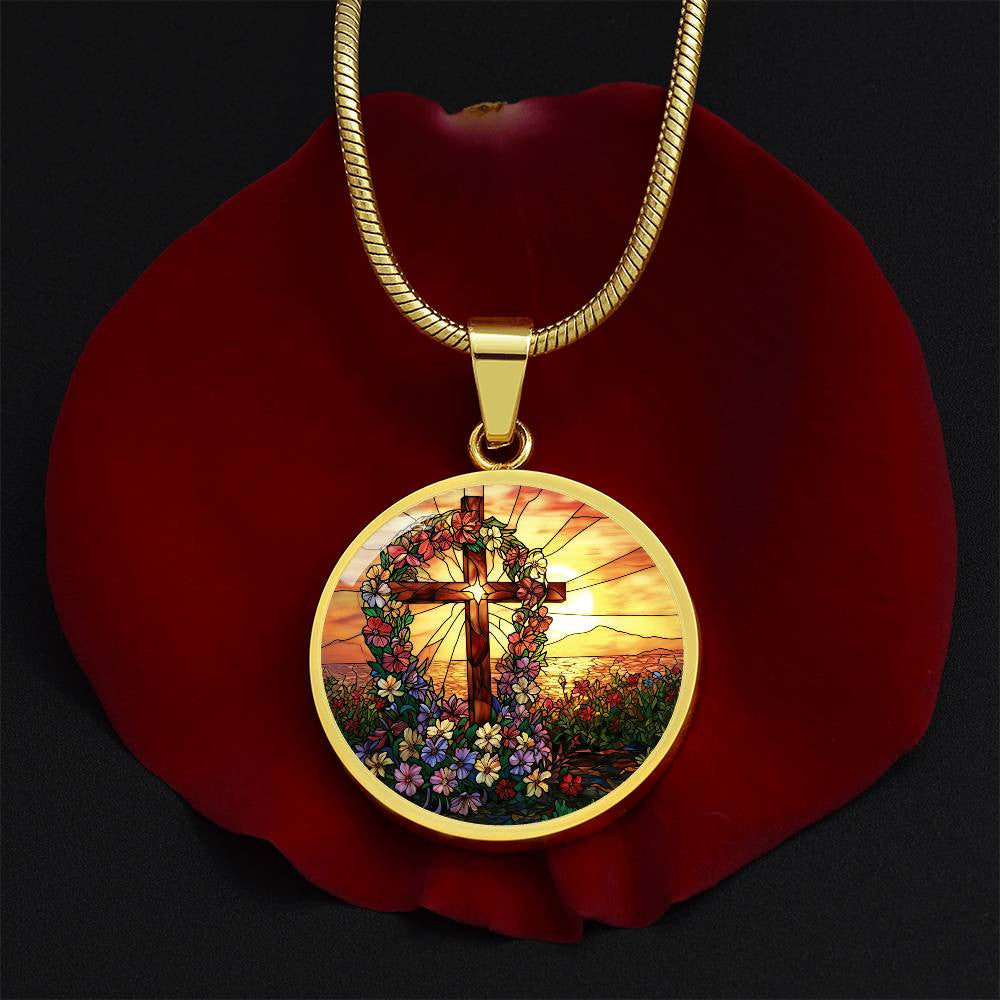 Personalized Good Friday Catholic Cross Necklace