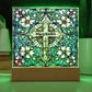 Personalized Stained Glass Cross Plaque
