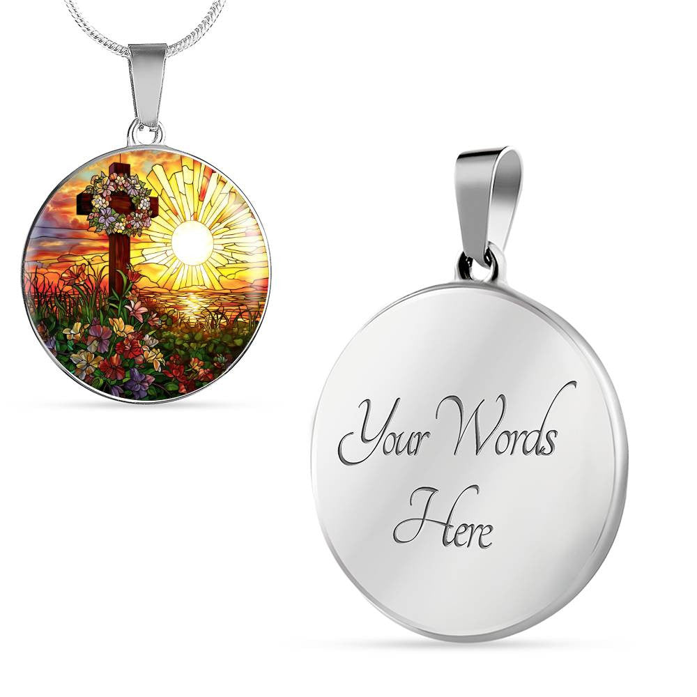 Personalized Orthodox Cross Traditional Catholic Necklace