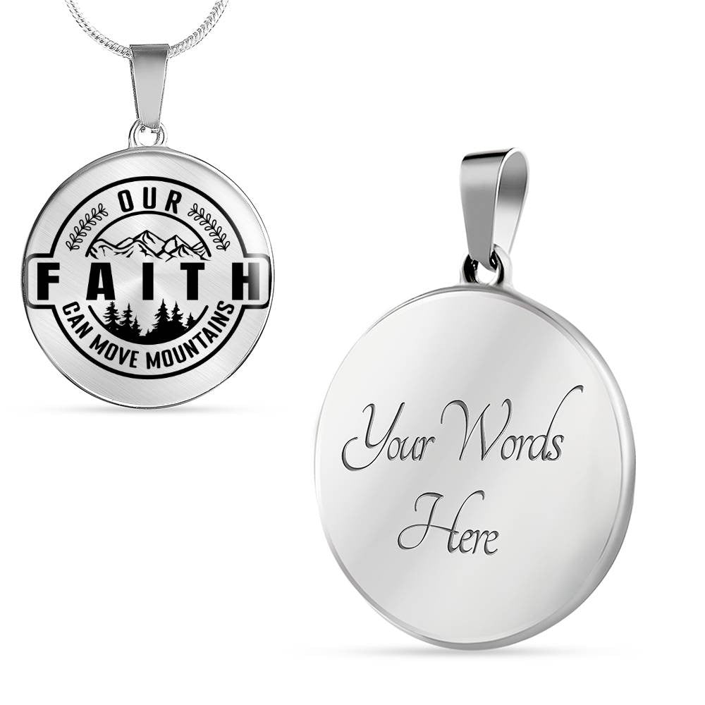 Personalized Faith Pendant