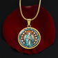 Personalized Virgin Mary Grandma Medallion Necklace