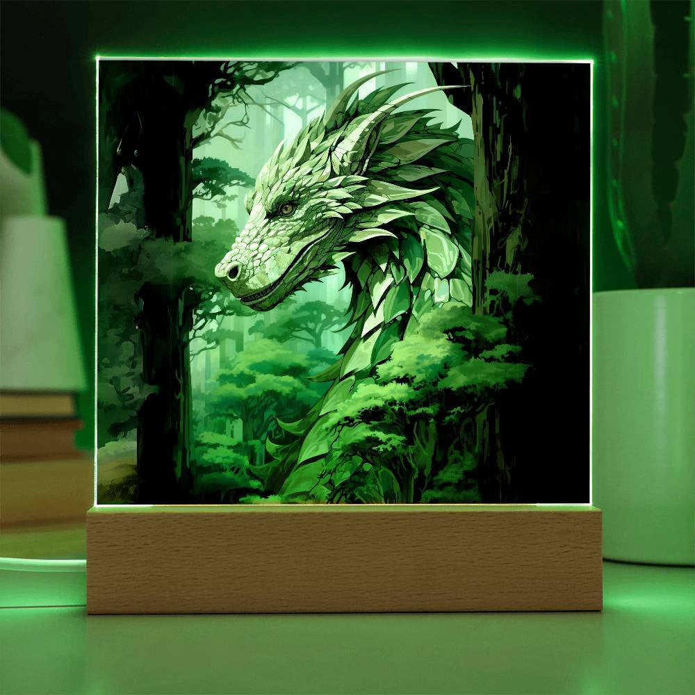 Dragon Plaque and LED Light