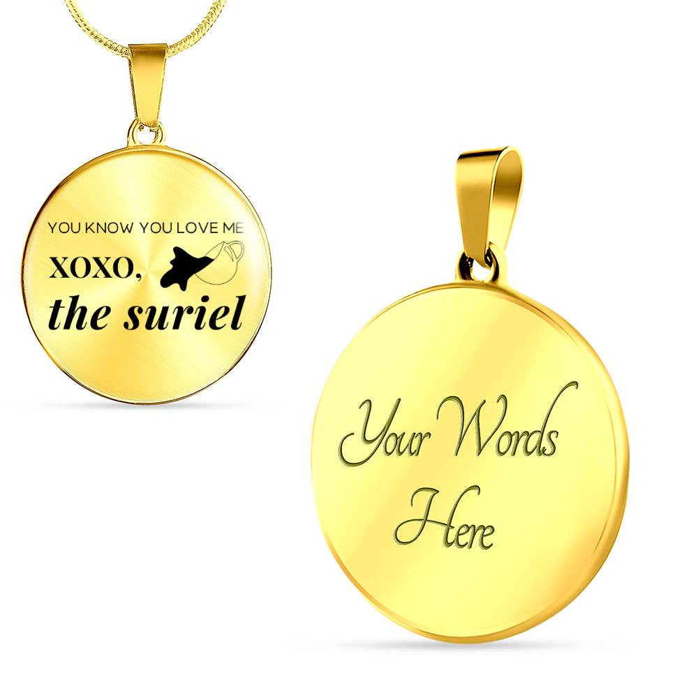 Personalized Acotar Xoxo The Suriel Necklace