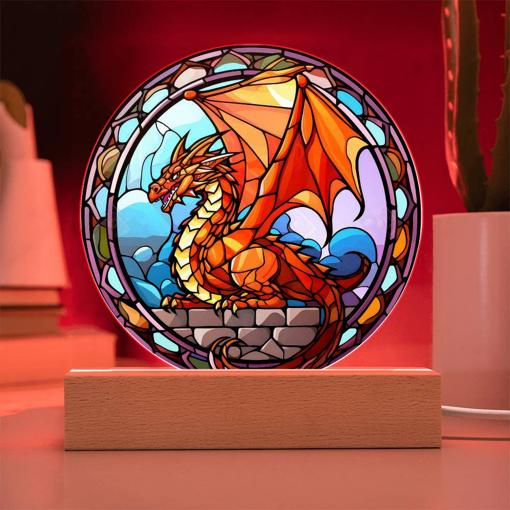 Personalized Dragon Plaque and Night Light