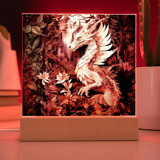 Dragon Lover Plaque and LED Light