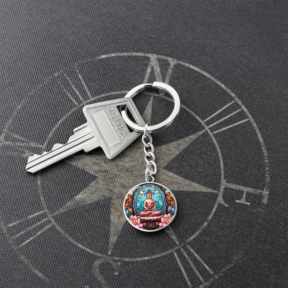 Personalized Buddha Pendant Keychain