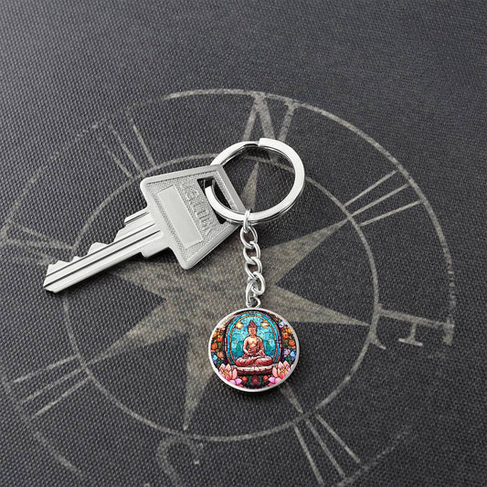 Personalized Buddha Pendant Keychain