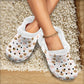 Cat Paw Fleece Lined Unisex Adult Clogs