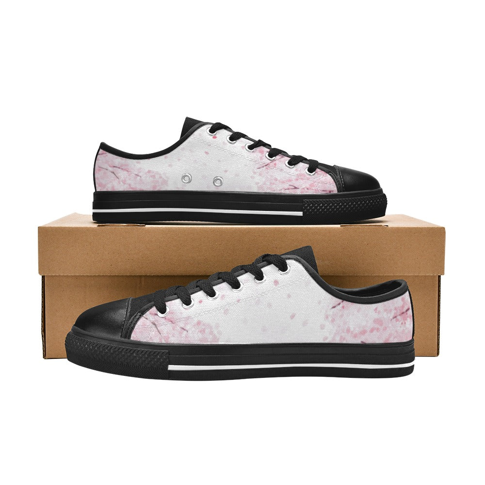 Pink Tree Canvas Women's Sneakers