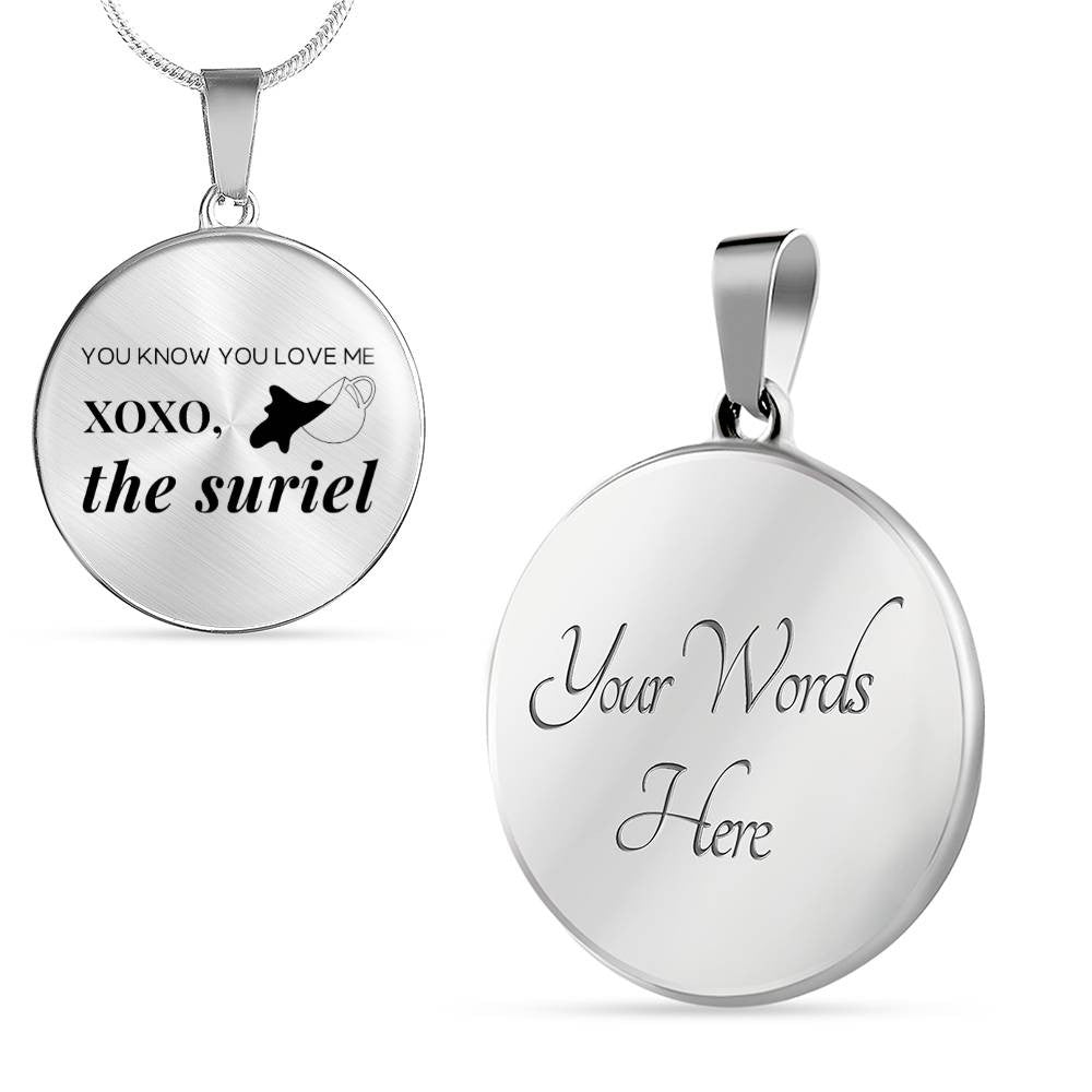 Personalized Acotar Xoxo The Suriel Necklace