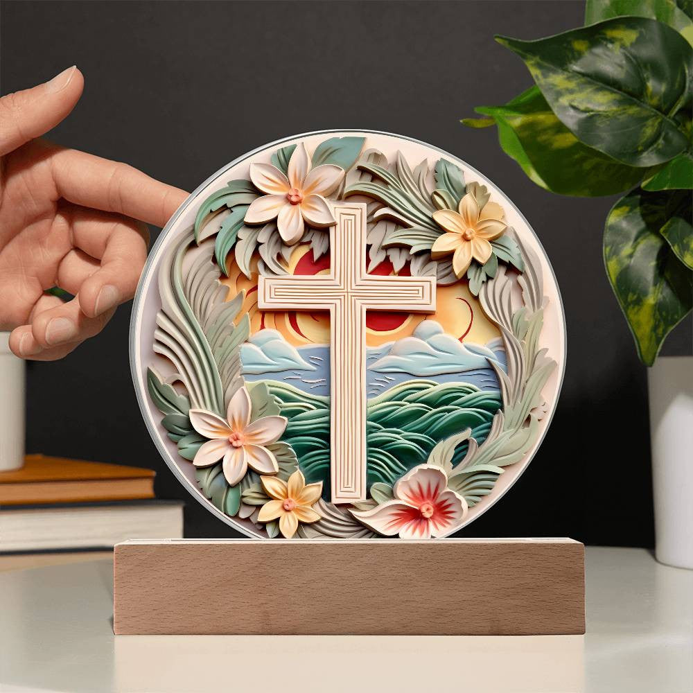 Orthodox Cross Acrylic Plaque