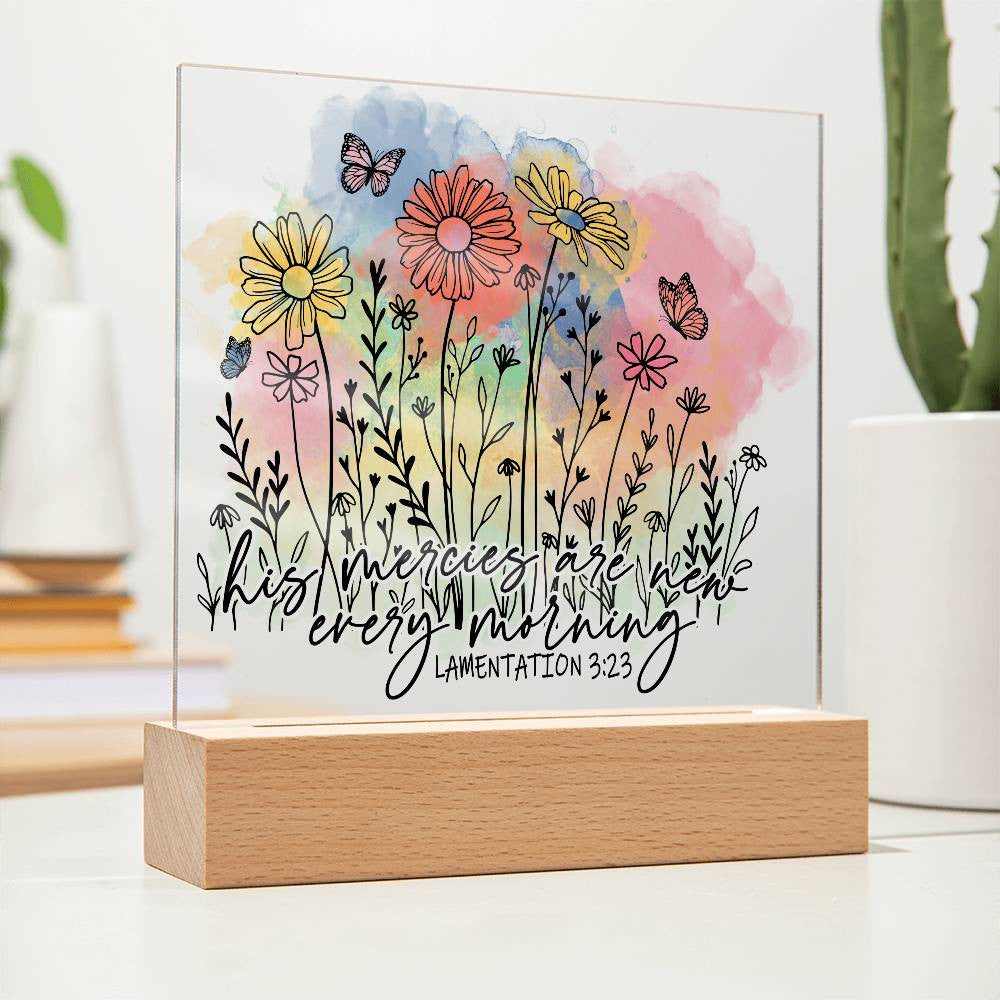 Floral Bible Verse Plaque