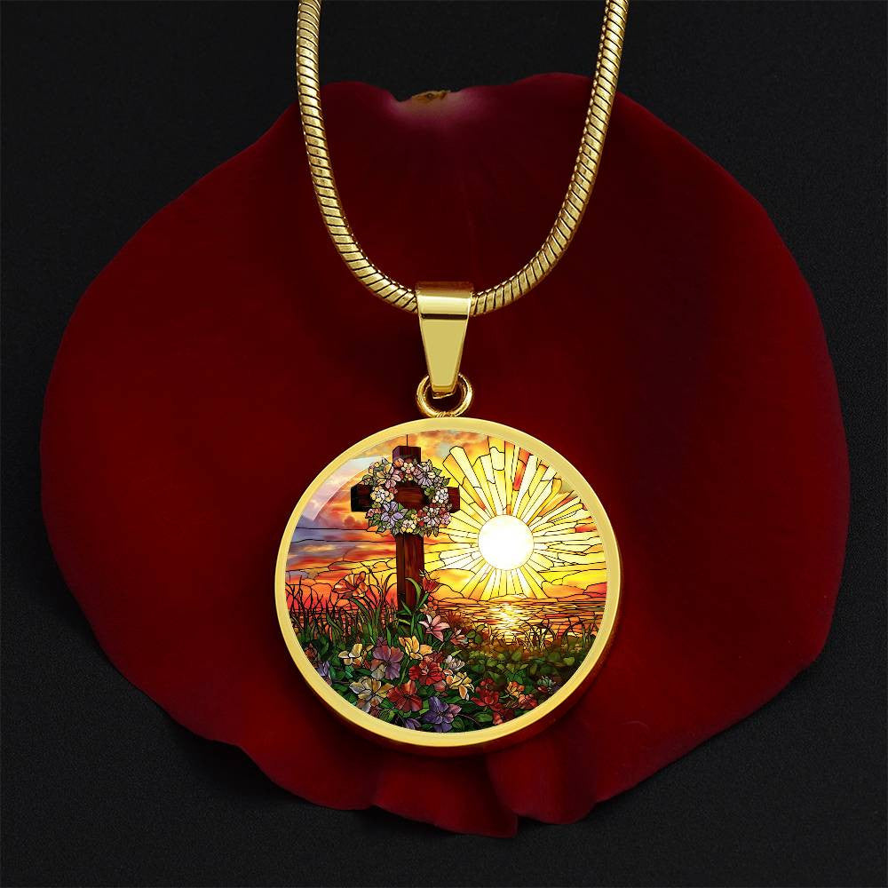 Personalized Orthodox Cross Traditional Catholic Necklace