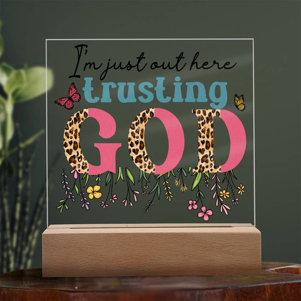 Floral Faith Acrylic Plaque