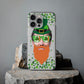 Personalized Leprechaun Clear Phone Case - Samsung s10 - s23 Ultra, iPhone 7 - 14 Pro Max