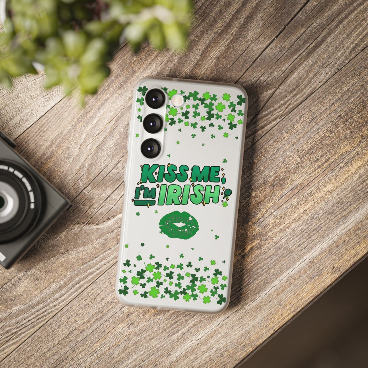 Kiss Me I'm Irish Phone Case - Samsung s10 - s23 Ultra, iPhone 7 - 14 Pro Max