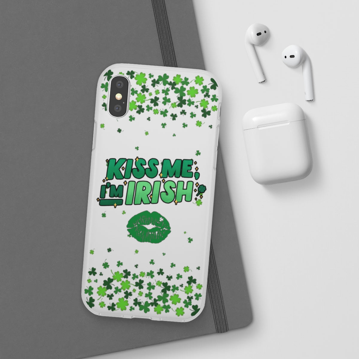 Kiss Me I'm Irish Phone Case - Samsung s10 - s23 Ultra, iPhone 7 - 14 Pro Max