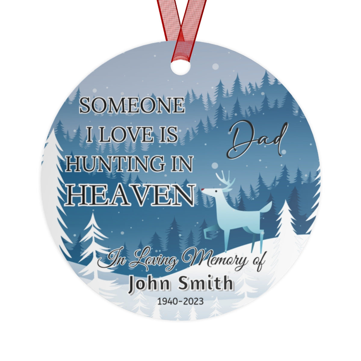 Dad Remembrance Ornament Gift
