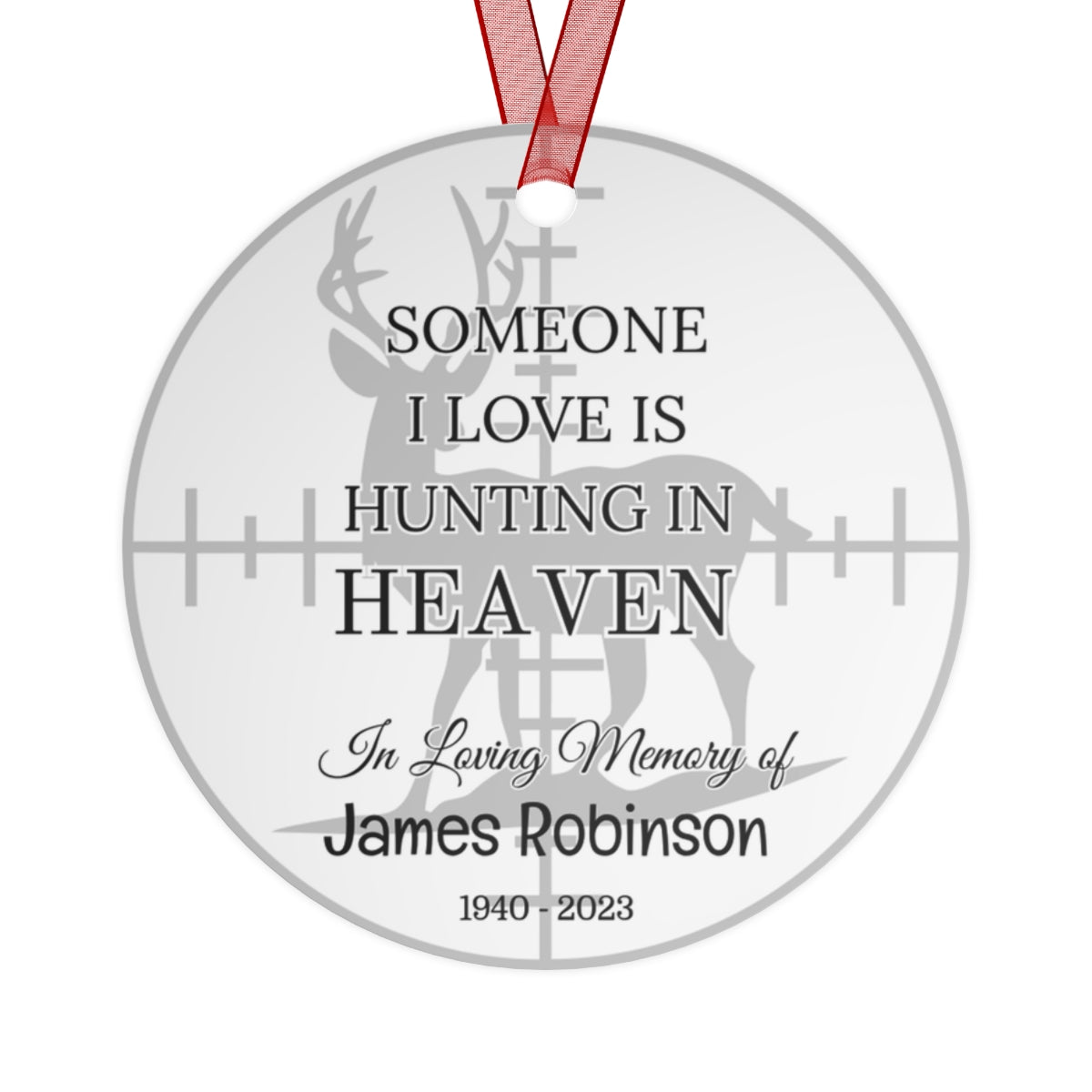 Hunting Dad Remembrance Ornament