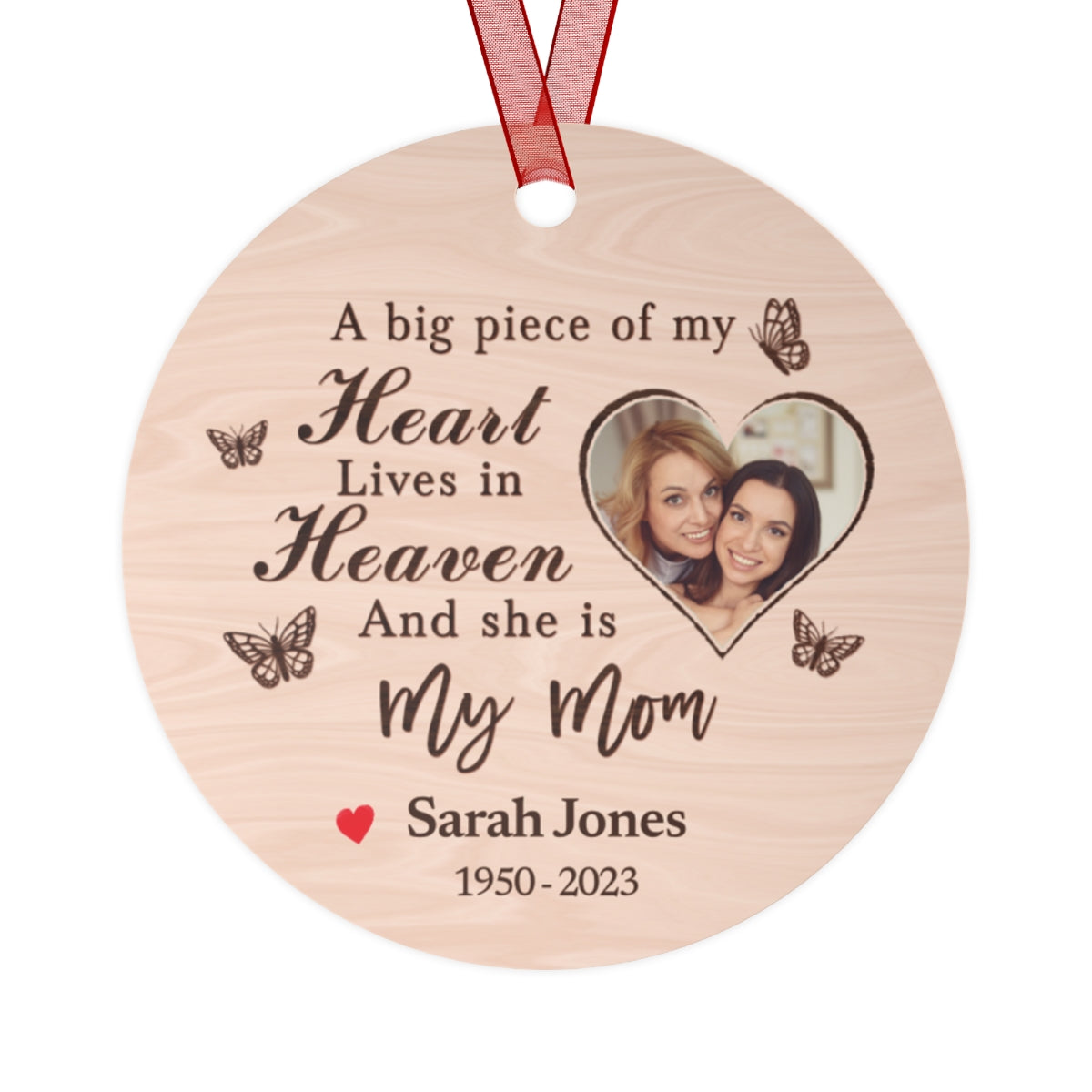 Personalized Mom In Remembrance Ornament