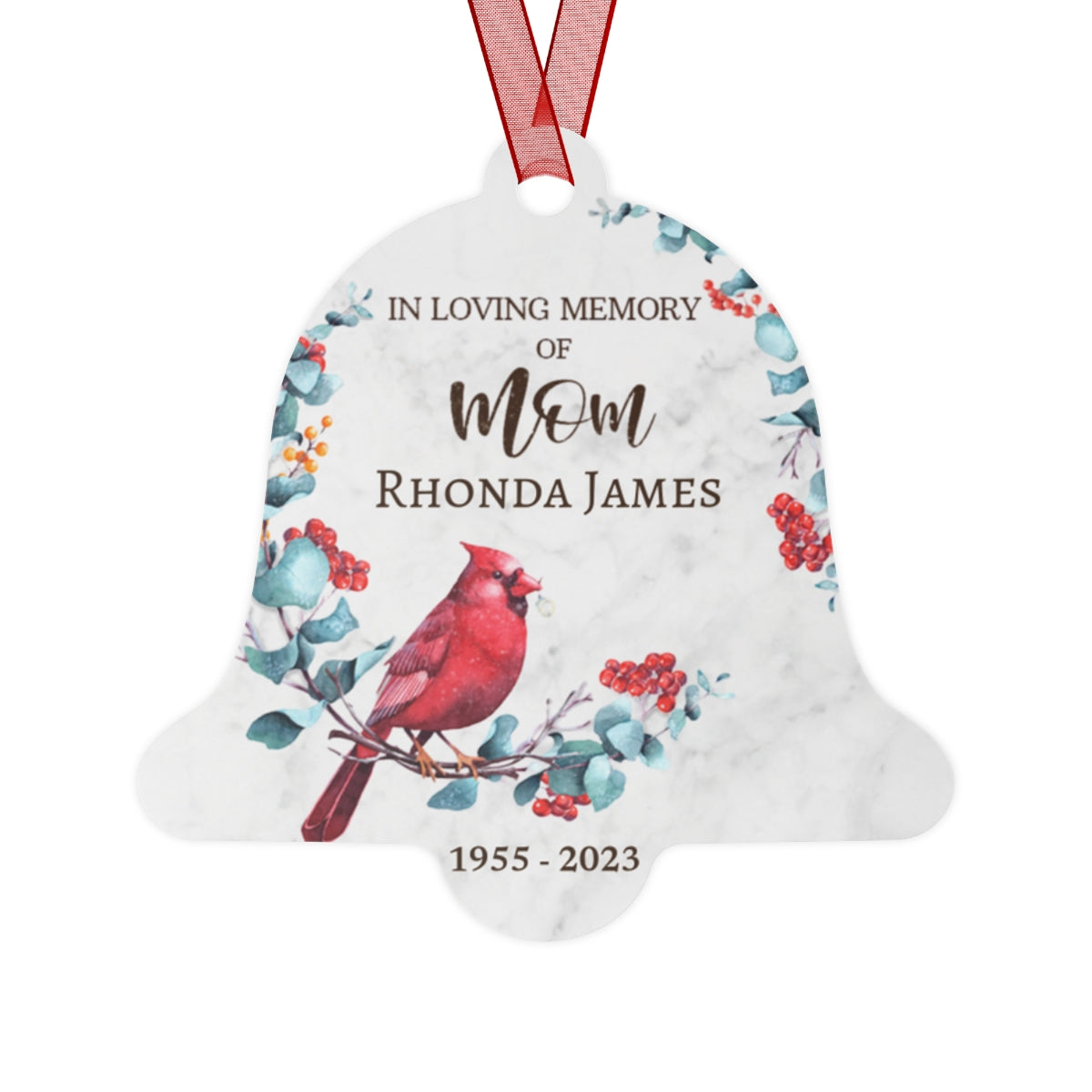 Mom Cardinal In Remembrance Ornament